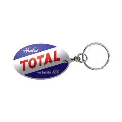 Porte-clés Total en métal émaillé. 5x3 cm