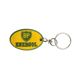 Porte-clés BP energol en métal émaillé. 5x3 cm