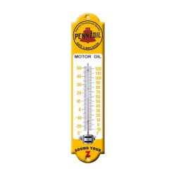 Thermomètre Pennzoil en métal émaillé 6X30