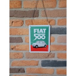 PLAQUE FIAT 500 "ITALIAN...