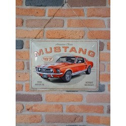 PLAQUE FORD MUSTANG "GT...