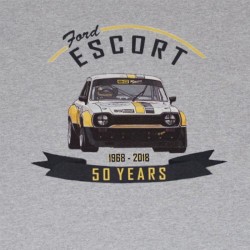 T-shirt FORD Escort BG RACING gris - homme
